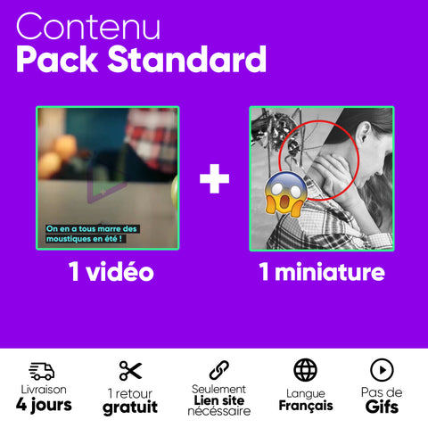 Pack STANDARD Vidéo Ecom Creatives