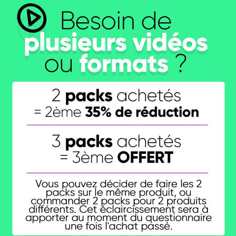 Pack STANDARD Vidéo Ecom Creatives